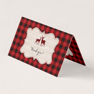Tarjeta Sweet Lumberjack Baby Shower Gracias