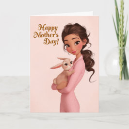 Tarjeta Sweet Mom and Bunny Mother’s Day Card