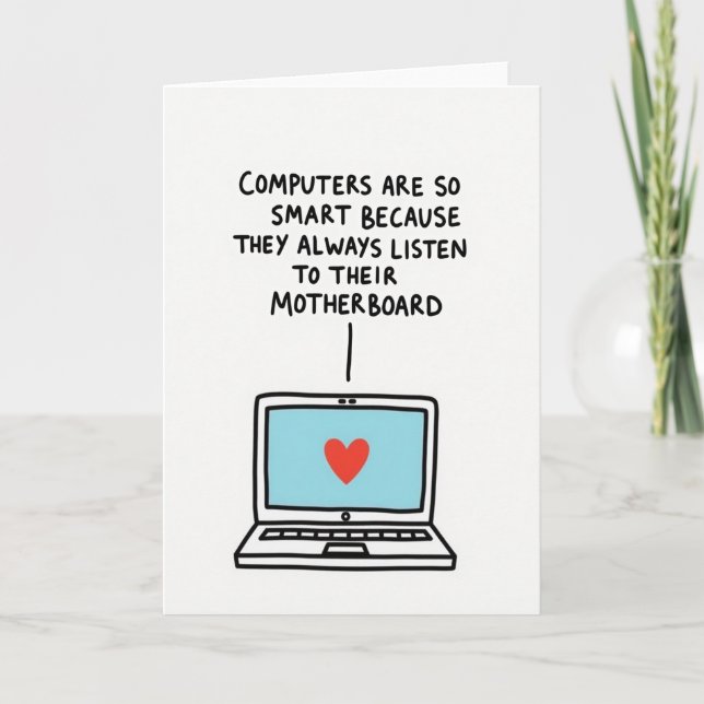 Tarjeta Sweet Mothers Day Tech Heart Card (Anverso)