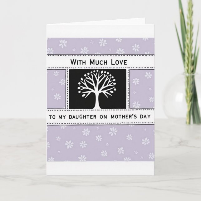 Tarjeta Sweet Mothers Day Tree Art Card (Anverso)