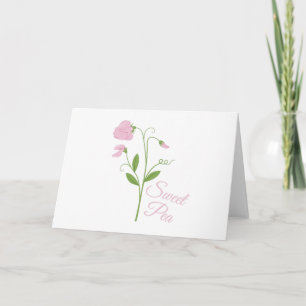 Tarjeta Sweet Pea