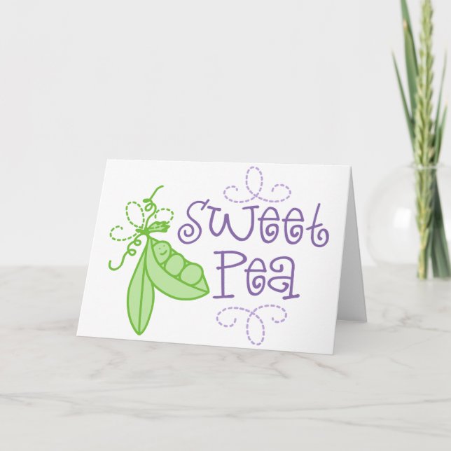 Tarjeta Sweet Pea (Anverso)