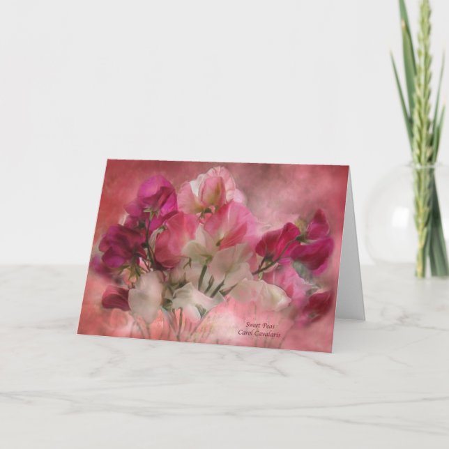 Tarjeta Sweet Peas ArtCard (Anverso)