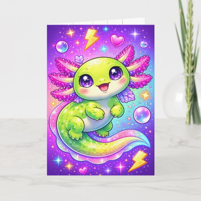 Tarjeta Sweet Pink and Purple Birthday Card for Girls (Anverso)