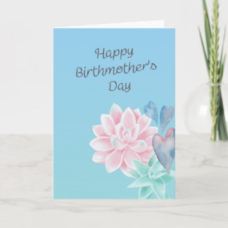 Tarjeta Sweet Succulents Birthmother's Day Card