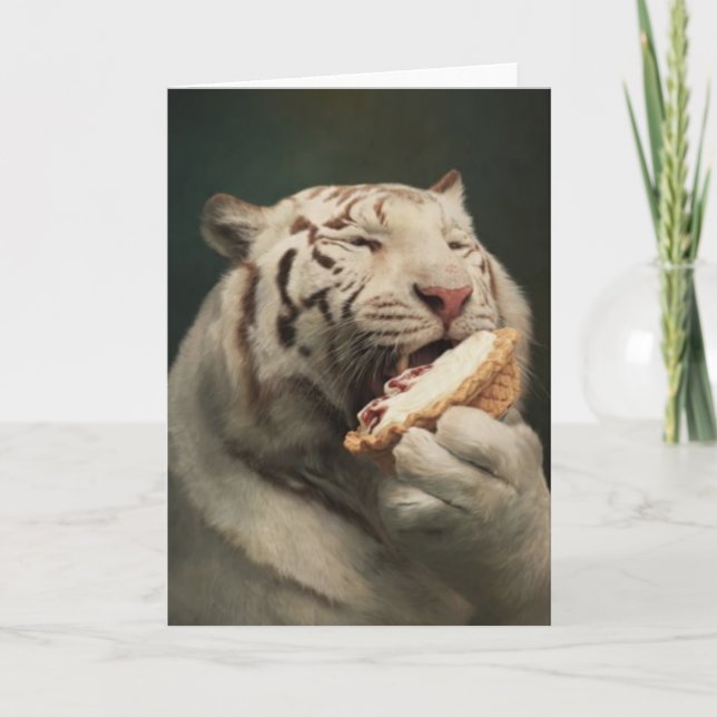 Tarjeta Sweet Tiger Delight – Greeting Card (Anverso)