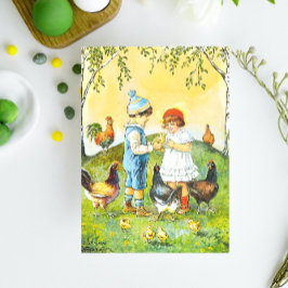 Tarjeta Sweet Vintage Jenny Nyström Happy Easter