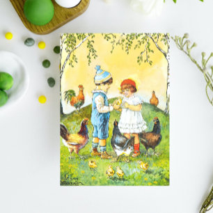 Tarjeta Sweet Vintage Jenny Nyström Happy Easter