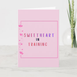 Tarjeta Sweetheart in Training Proposal Card