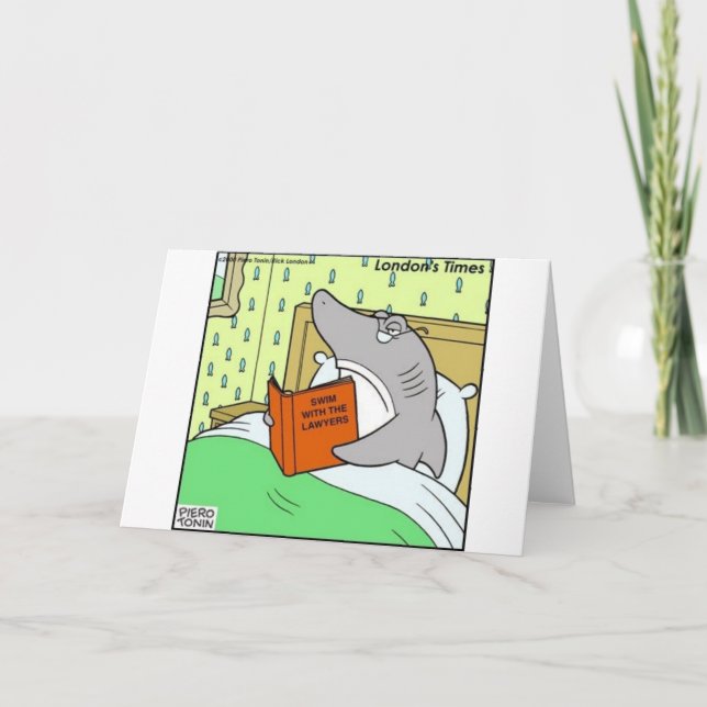 Tarjeta Swim W/The Lawyers Funny Tees Gifts & Collectibles (Anverso)