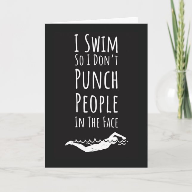 Tarjeta Swimming Cards Swim Team Swimmer Athlete Sports (Anverso)