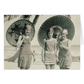 Tarjeta Swimwear 1915 de moda