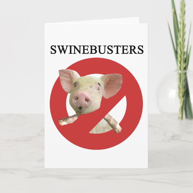 Tarjeta ¡Swinebusters! (Anverso)