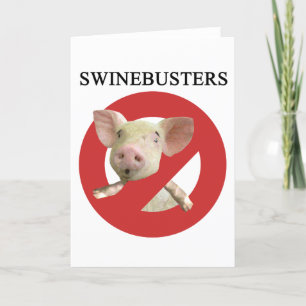 Tarjeta ¡Swinebusters!