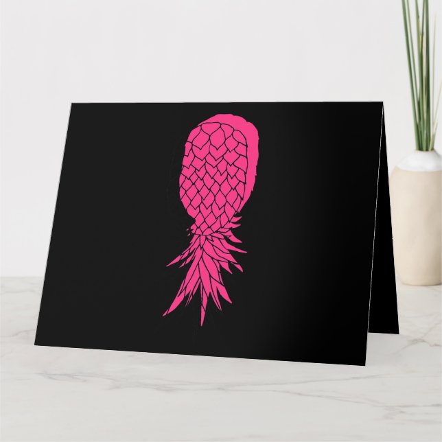 Tarjeta Swingers Lifestyle Upside Down Pineapple (Anverso)