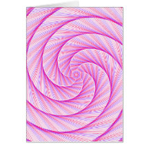 Tarjeta Swirl Púrpura Rosa Dive Drop Math