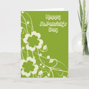 Tarjeta Swirly Floral St.Patrick's Day