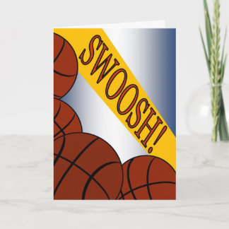 Tarjeta ¡Swoosh! Éxito Congrats del baloncesto