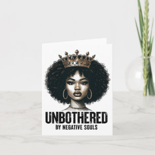 Tarjeta Sy Black Queen Afroamerican