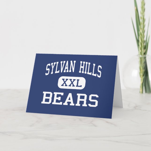 Tarjeta Sylvan Hills - Bears - High - Sherwood Arkansas (Anverso)