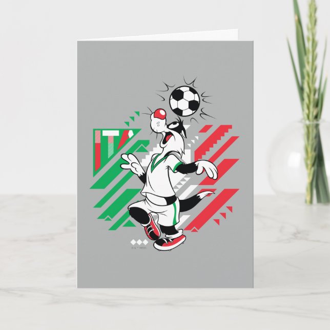 Tarjeta SYLVESTER™ Team Italy Soccer Graphic (Anverso)