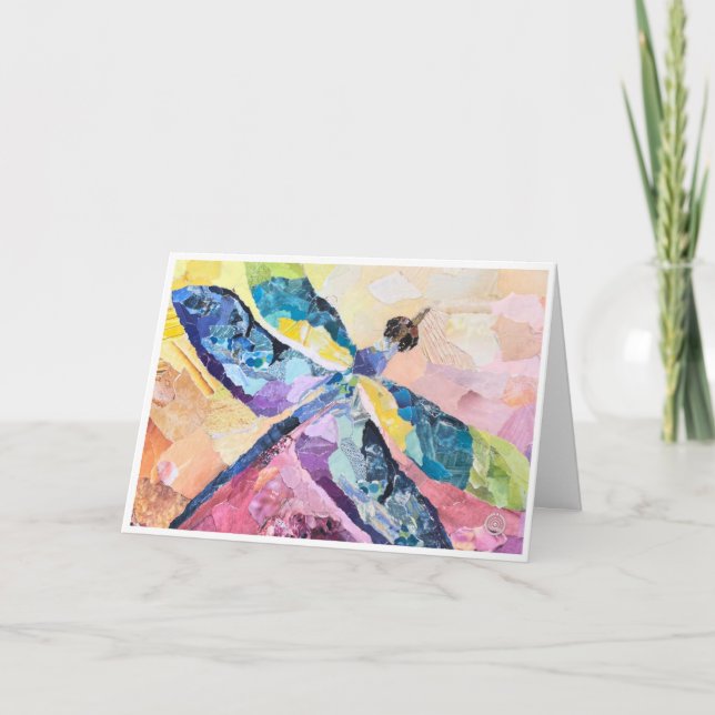 Tarjeta Sympathy Card Featuring a Dragonfly (Anverso)