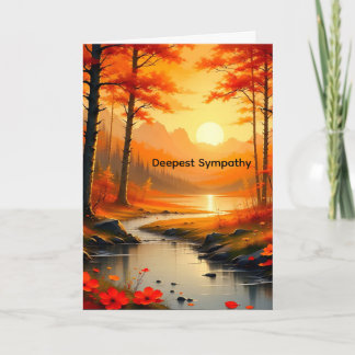 Tarjeta Sympathy Card for a Mom with Sunset