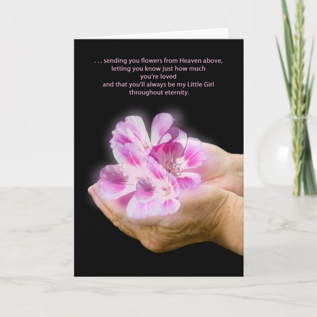 TARJETA SYMPATHY CARD FOR DAUGHTER WHO LOST HER FATHER (Anverso)