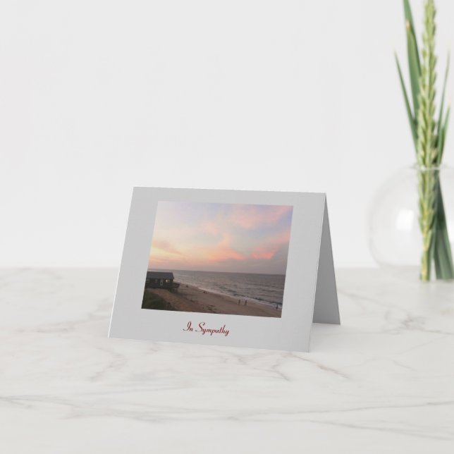 Tarjeta Sympathy Card -  "In Sympathy" From Me (Anverso)