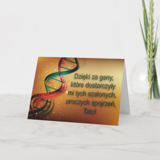 Tarjeta Szczęśliwego Dnia Ojca Karta (Anverso)