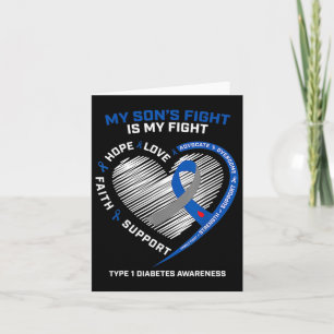 Tarjeta T1d Mamá la lucha de mi hijo es mi lucha contra la