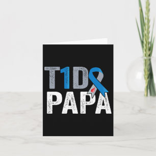 Tarjeta T1d Papa Su Lucha Es Mi Lucha Por La Diabetes Tipo