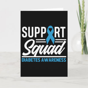 Tarjeta T1d T2d Warrid Support Squad Diabetes Sensibilizac