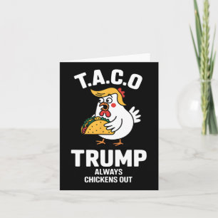 Tarjeta T.a.c.o. Trump siempre se burla del gracioso anti