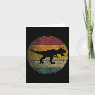 Tarjeta T Rex Dinosaur - Amor Vintage Mujeres Niños Hombre