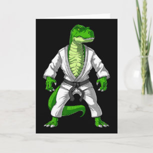 Tarjeta T-rex Dinosaur Jiu-jitsu Judo Karate Taekwondo Mar