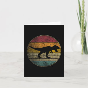 Tarjeta T Rex Dinosaurio - Amor Vintage Mujeres Niños Homb