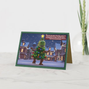 Tarjeta T Rex Divertido