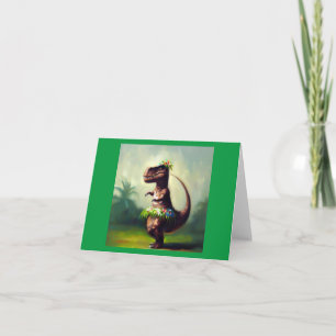 Tarjeta T Rex Hula Dancer