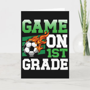 Tarjeta T-rex Jugando Fútbol Byll, Fútbol Para Niños