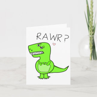 Tarjeta T-Rex Notecard
