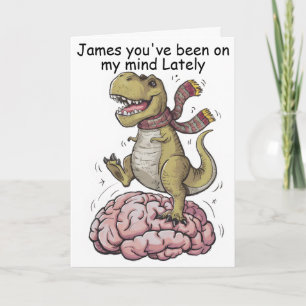 Tarjeta T-Rex parado en el cerebro