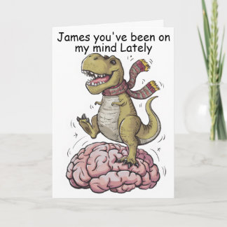 Tarjeta T-Rex parado en el cerebro
