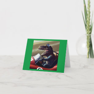 Tarjeta T Rex Racecar