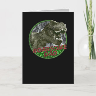 Tarjeta T-rex Roarsome Dad Retro