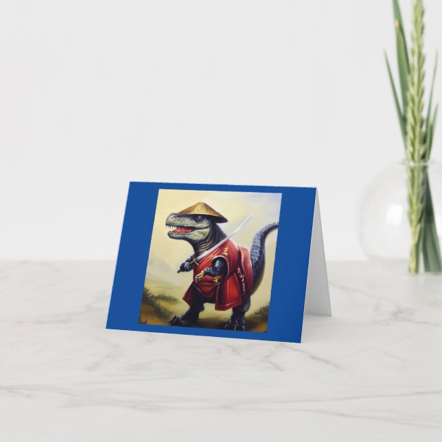 Tarjeta T Rex Samurai (Anverso)