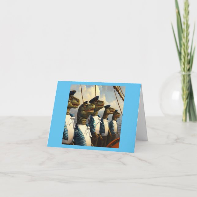 Tarjeta T Rexs Sailors (Anverso)