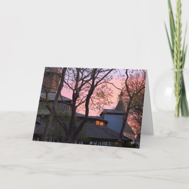 Tarjeta Tabernáculo e Iglesia Amanecer - Viñedo de Martha (Anverso)