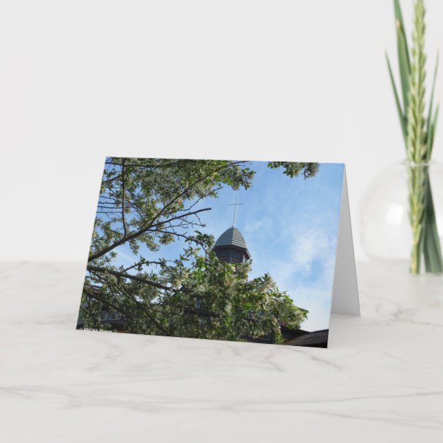 Tarjeta Tabernáculo en primavera - Viñedo de Martha (Anverso)