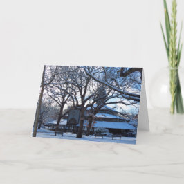 Tarjeta Tabernáculo por la mañana después de la nieve - Vi